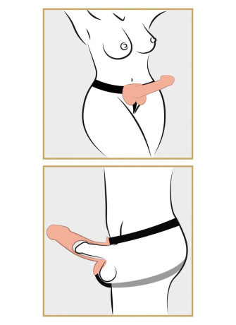 9" Hollow Strap-on with Balls